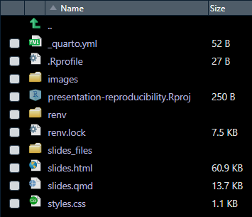 presentation-reproducibility – Reproducibility, organization, and ...